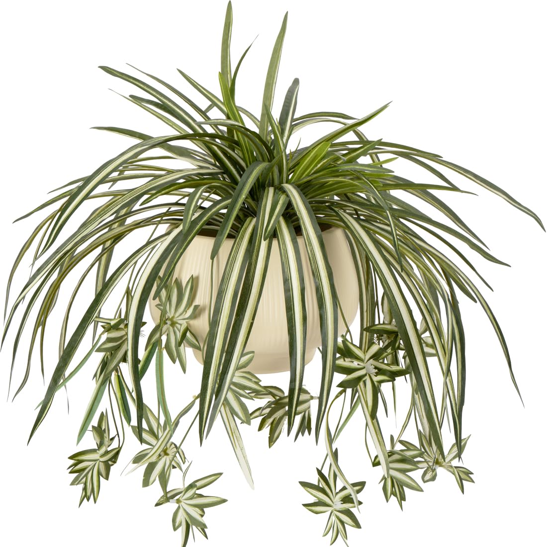 Spider Plant Hanging - 4 قطع نباتات عنكبوت صناعية معلقة،