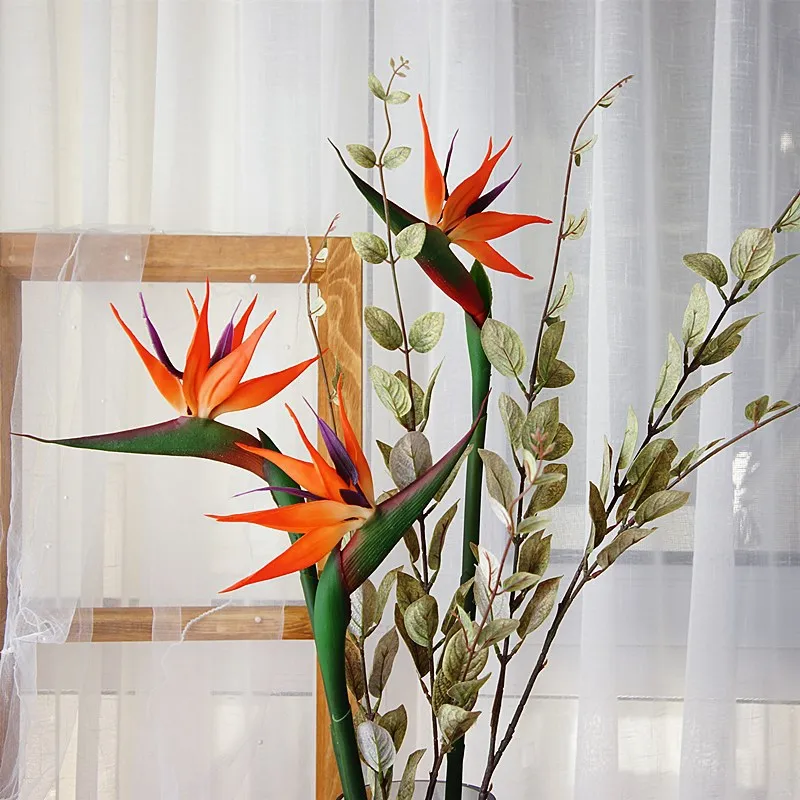 زهرة اصطناعية ذات ملمس طائر من - مراجعة Bird Paradise Strelitzia وسعره