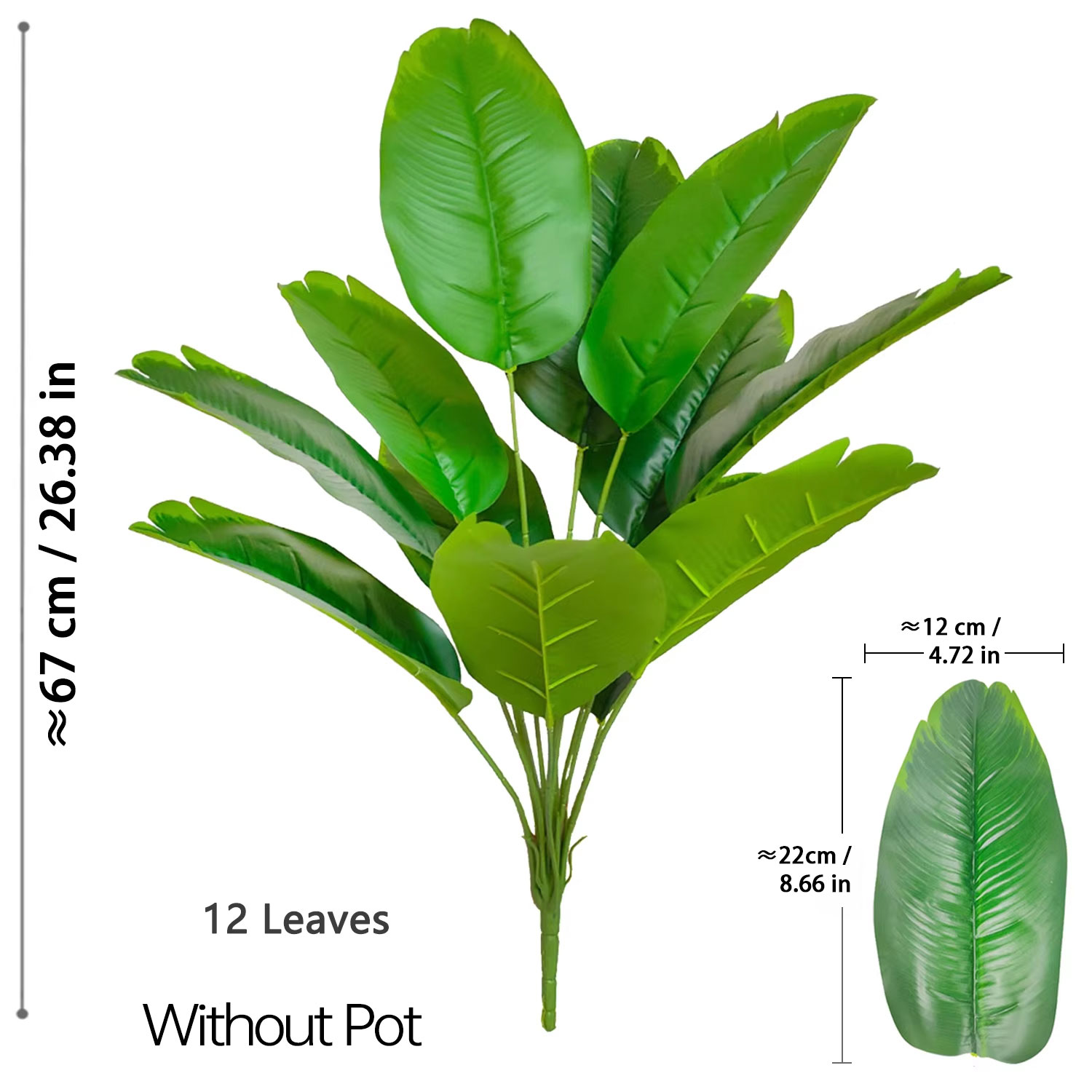 نباتات صناعية بطول 67-112 سم،  - مراجعة Ficus Lyrata Tree وسعره