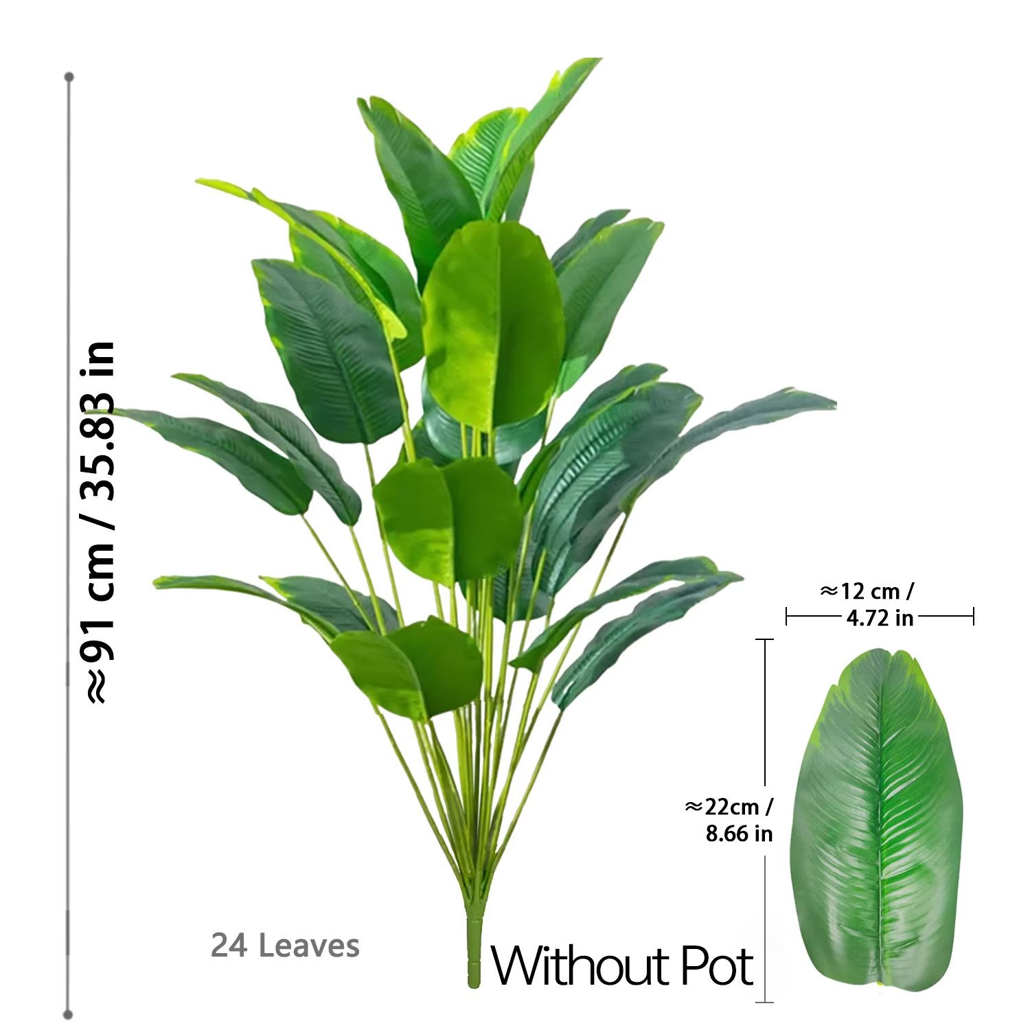 نباتات صناعية بطول 67-112 سم،  - مراجعة Ficus Lyrata Tree وسعره